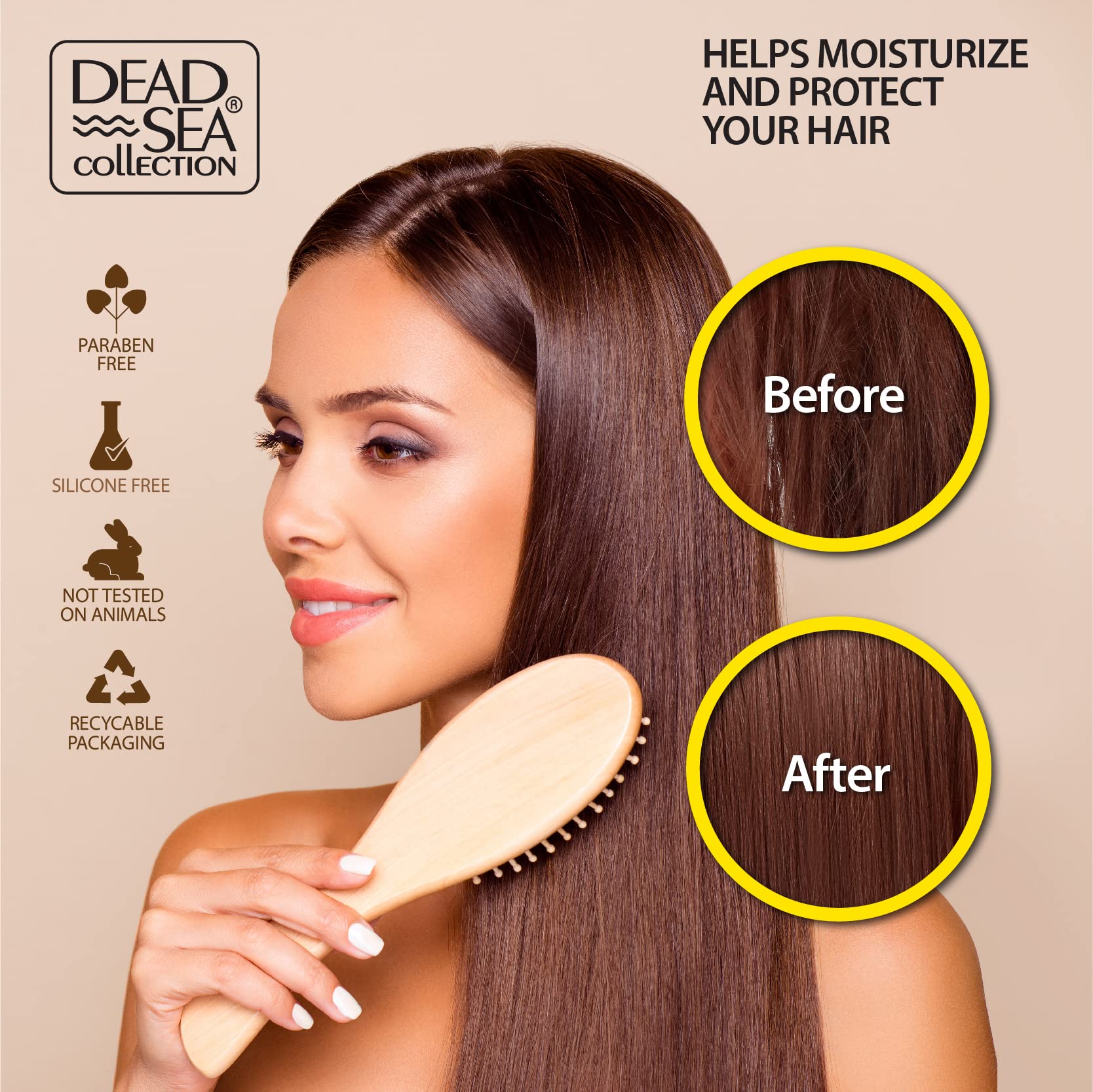 Dead Sea Minerals Shampoo & Conditioner Set with Argan Oil - Hydrating & Softening Hair Care for All Hair Types (33.8oz Shampoo + 30.6oz Conditioner) - Perfect for Dry, Damaged Hair & Daily Nourishment