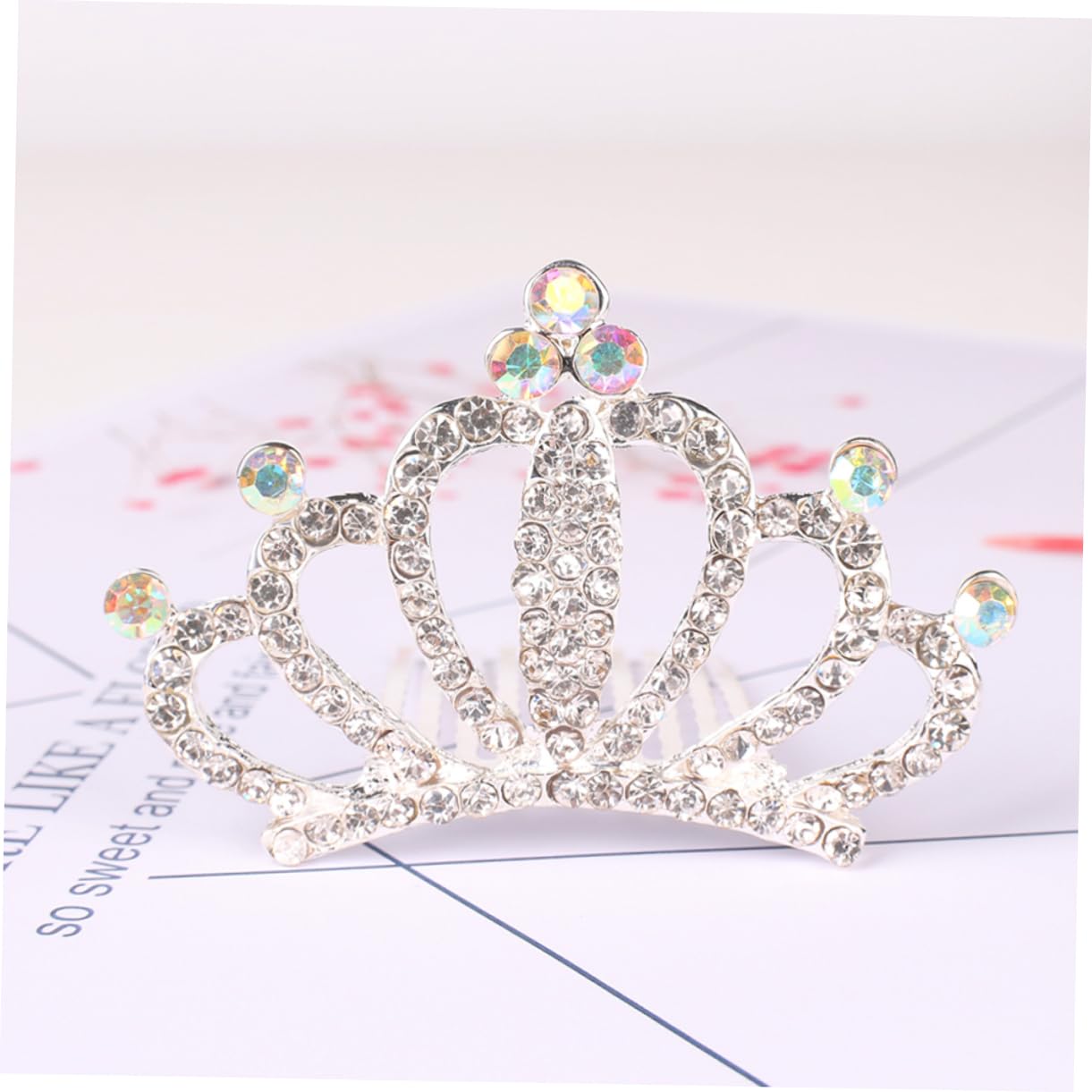 FOMIYES 3-Piece Pageant Crown Set - Flower Girl Tiara, Bridal Headband, Bachelorette Hair Accessories for Weddings, Birthday Parties & Special Events