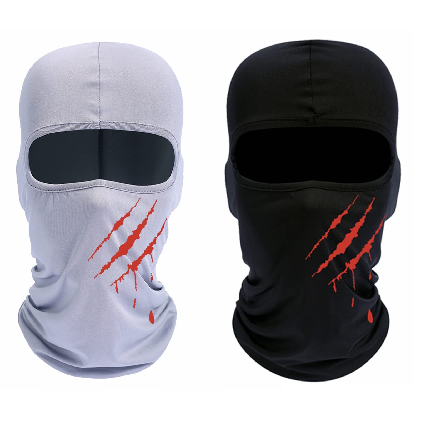 RichLuner 2 Pack Balaclava Face Mask - Windproof Full Face Ski Mask with UV Protection for Men & Women - Perfect for Motorcycling, Skiing, Snowboarding & Outdoor Winter Sports