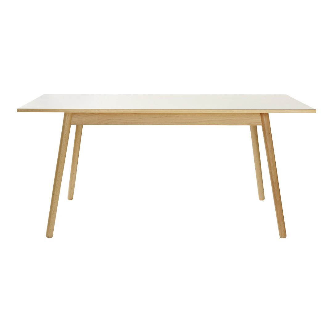 Modern C35B 6-Person Dining Table Set - Solid Wood Kitchen Table with 6 Chairs for Home, Restaurant, and Office Use