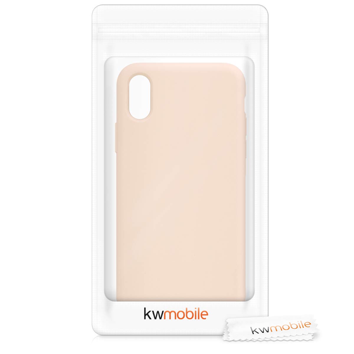 kwmobile Premium TPU Silicone Case for Apple iPhone Xs - Soft Protective Phone Cover with Mother of Pearl Design | Perfect for Everyday Use, Work & Travel Protection
