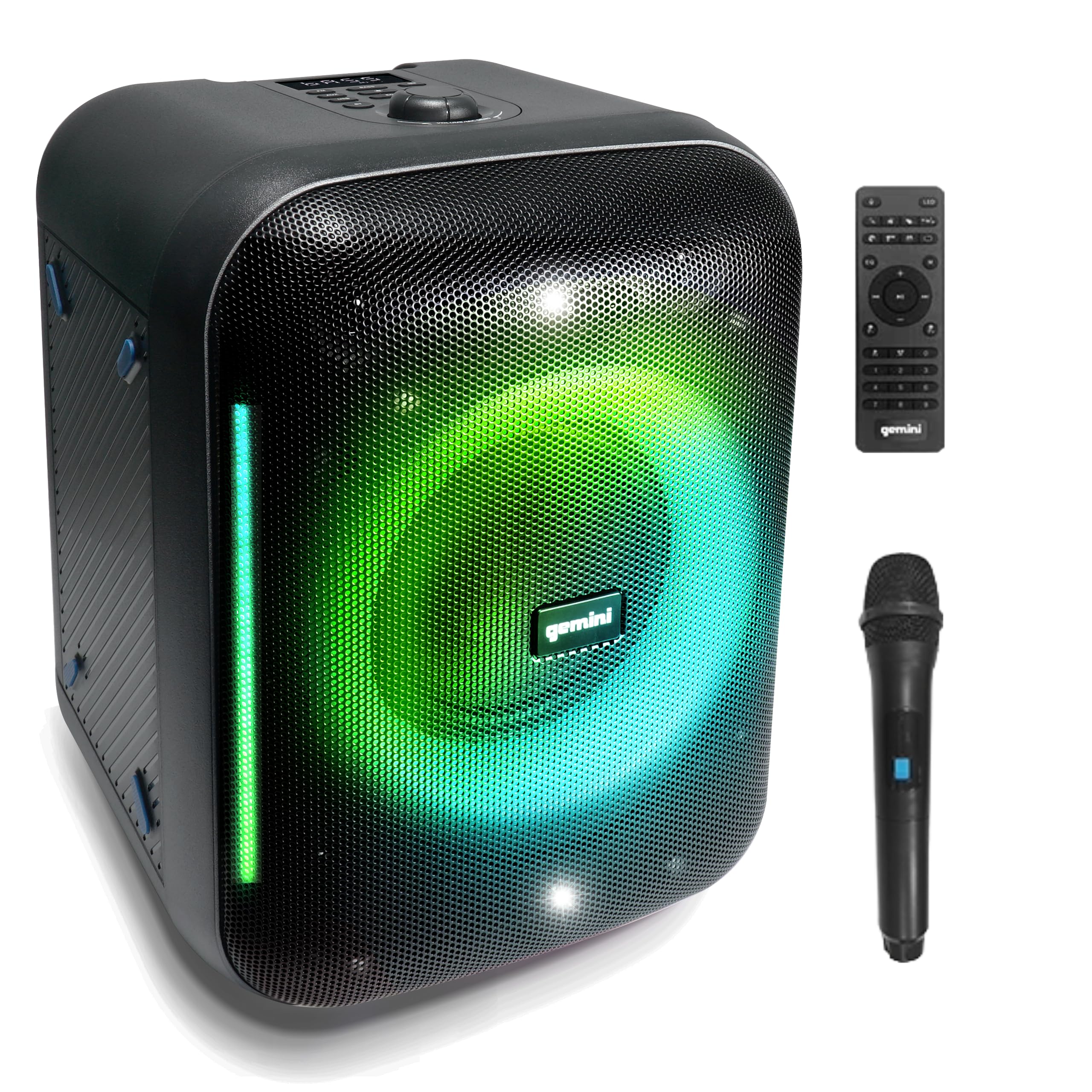 Gemini UltraRave 320W Powerful Bluetooth Party Speaker with Colorful LED Lights, Wireless Microphone, Deep Bass Boost & TWS Pairing - Portable Outdoor Speaker for Parties, Events, Karaoke, DJ Performances & Home Entertainment (GRV-650L)
