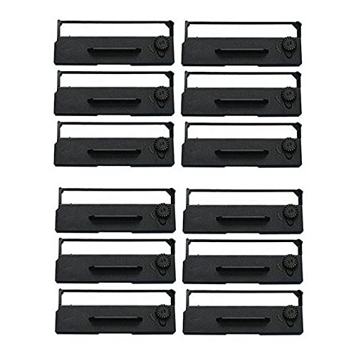 NCR 5100/7445 Compatible Printer Ribbons - 12 Pack (127530_12PK) | Purple POS Printer Replacement for Retail, Restaurant & Business Use
