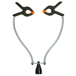 Double Arm Magnetic Base Clamp - Heavy Duty Workbench Holder for Precision Welding, Drilling & DIY Projects