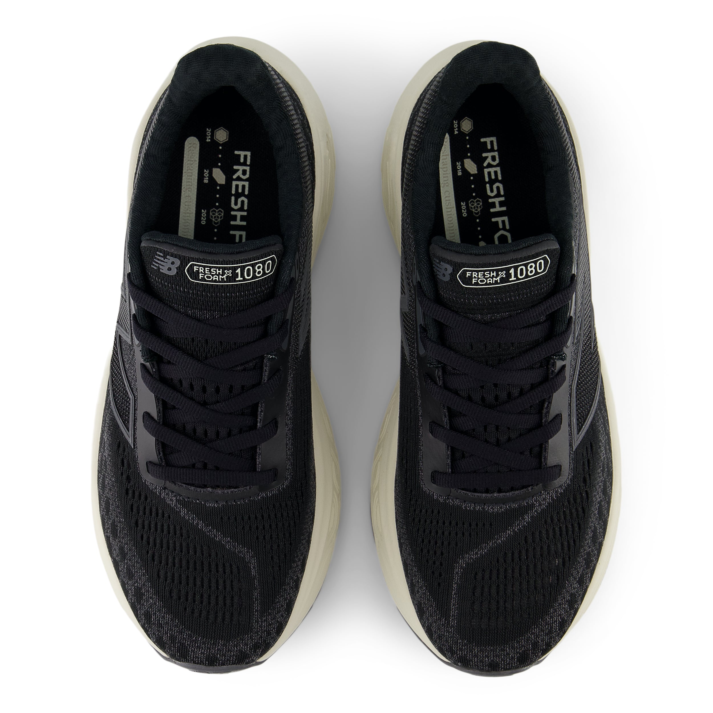 Women's Fresh Foam X 1080 v14 Running Shoes - Black/Phantom/Sea Salt - Lightweight Cushioned Sneakers for Women - Perfect for Jogging, Gym Workouts & Daily Walking