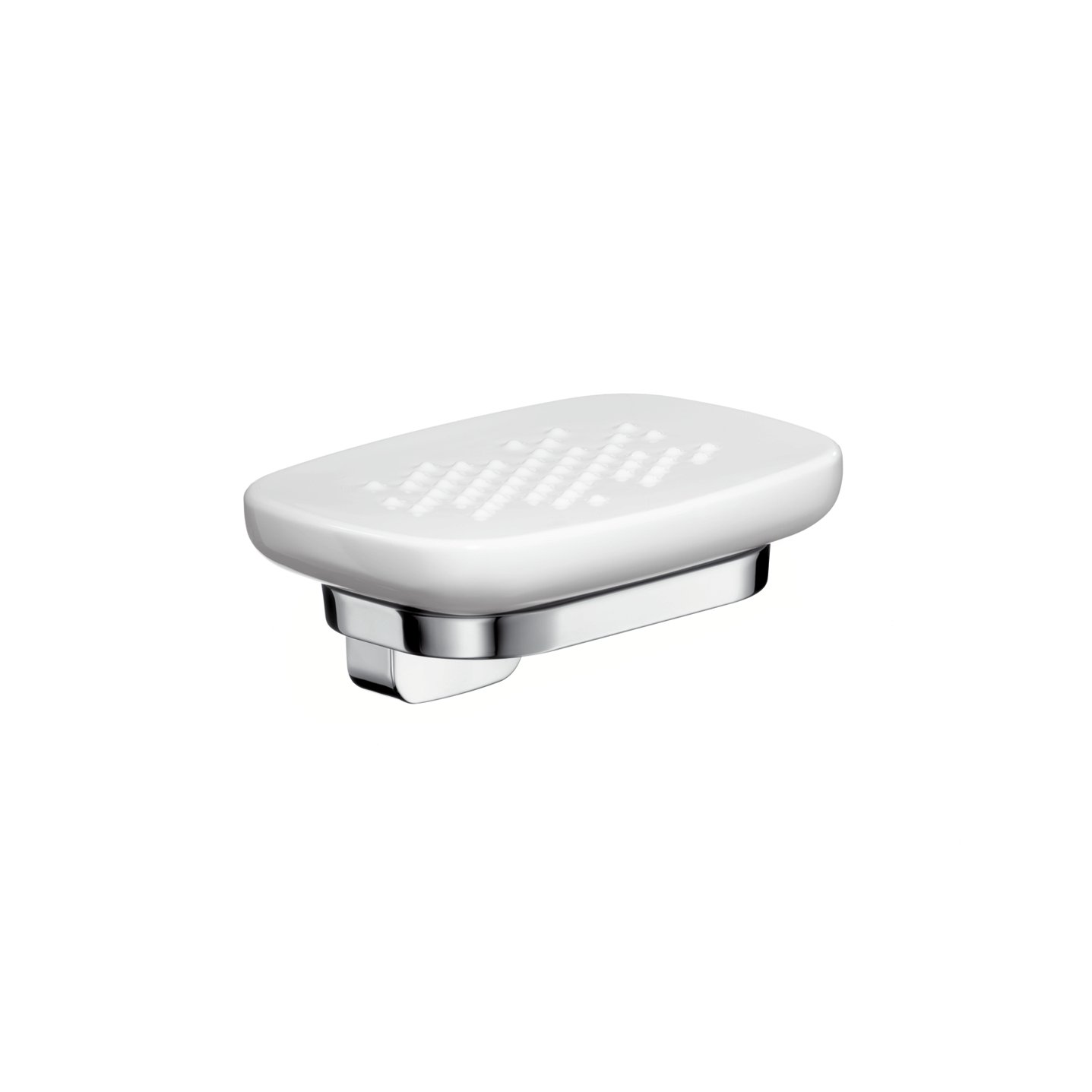 AXOR 3-Inch Chrome Soap Dish - Modern Bathroom Accessory with Easy Installation (42433000) - Perfect for Showers, Bathtubs, and Sinks