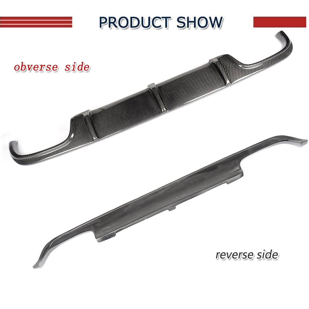 Carbon Fiber Rear Diffuser for Mercedes Benz E-Class W211 E55 AMG (2002-2006) - Custom Body Kit Bumper Cover Protector - High Gloss Black - Enhances Aerodynamics & Sporty Look for Street Racing & Car Shows