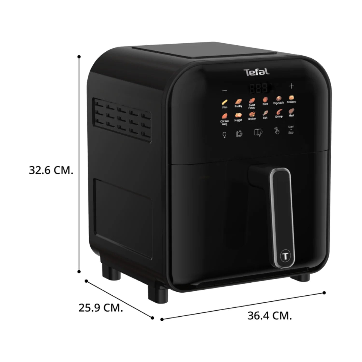 Tefal Easy Fry Vision Far Infrared Air Fryer 6L (EY8218) - Healthy Oil-Free Cooking for Family Meals, Snacks & Quick Dinners