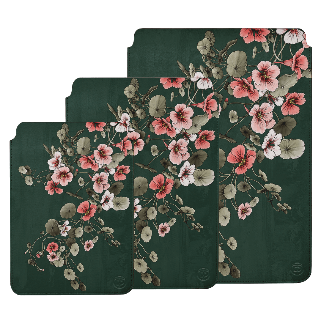 Stylish Nasturtium Laptop & iPad Sleeve Case - Protective Cover for MacBook, iPad Pro - Perfect for Work, Travel & School