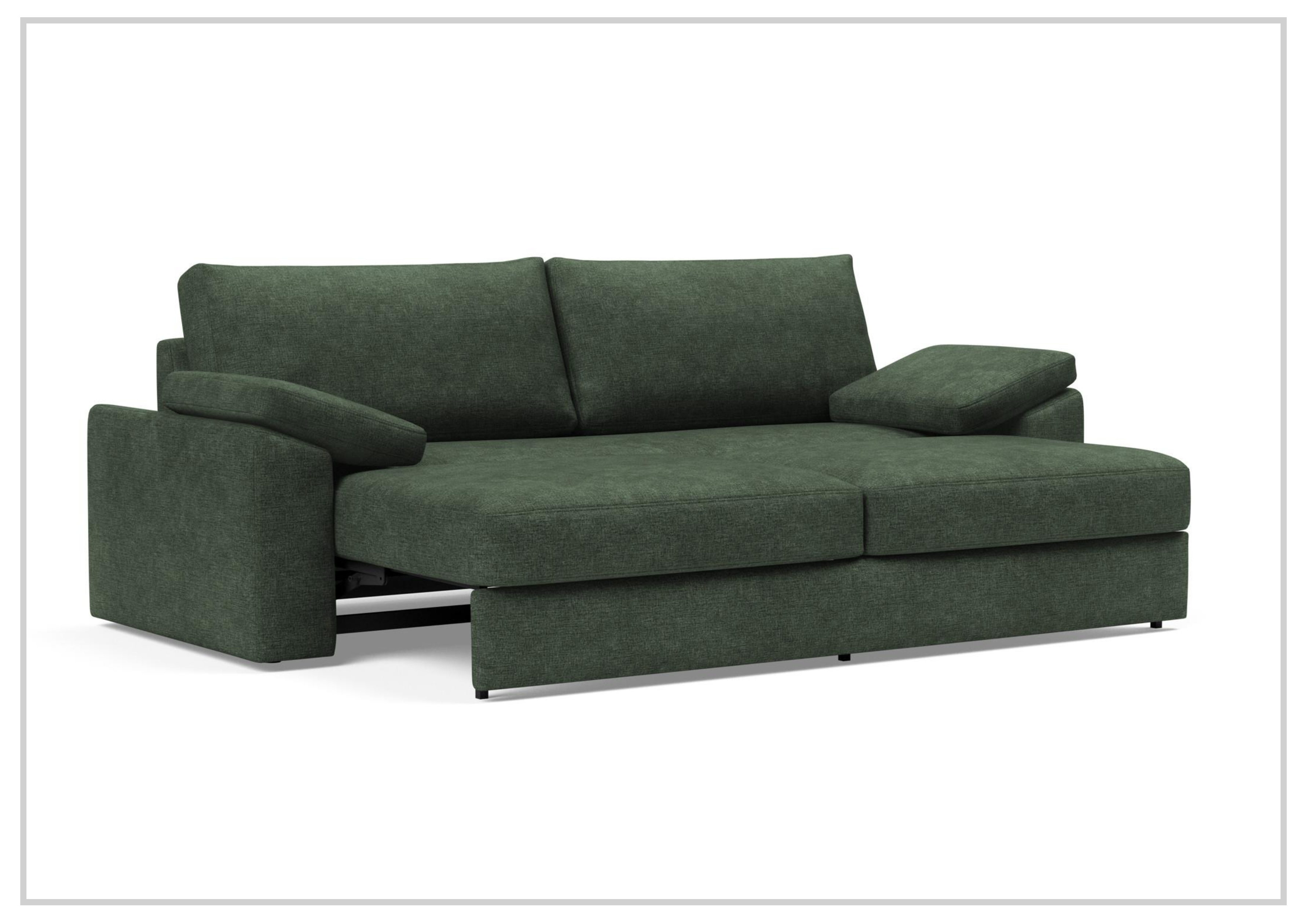 Innovation Living Vilander Full-Size Fabric Sofa Bed - Convertible Sleeper Sofa for Small Spaces, Guest Room & Apartment Living | Comfortable Modern Futon with Storage
