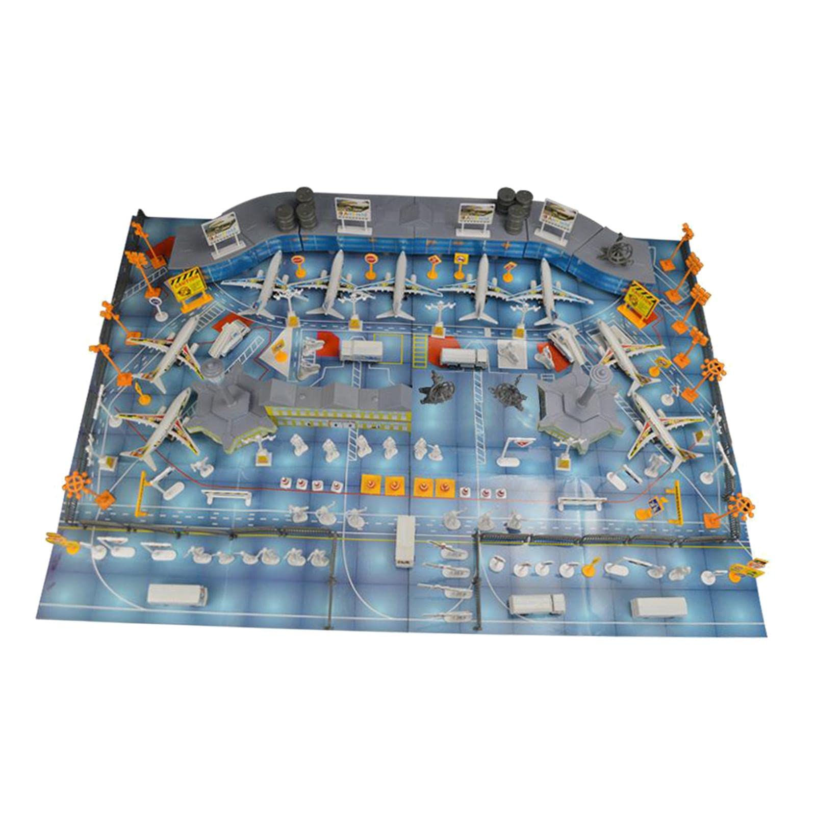 FASHIONMYDAY Simulation Airport Toy Set with Airplane - DIY Assembled RC Model Kit for Kids & Adults | Perfect for Role Play, Educational Play, and Collectors | Radio Control Hobby & Gift Idea