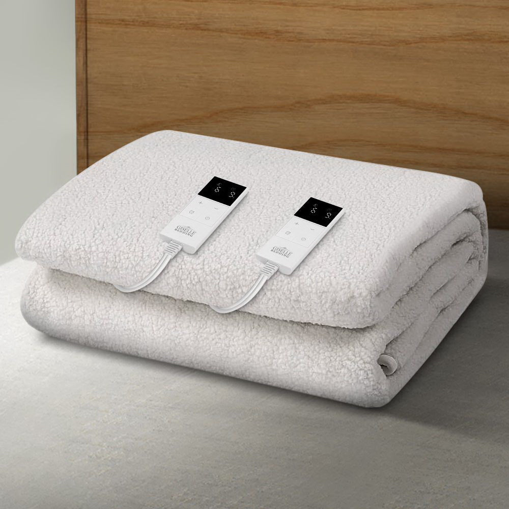 Premium Electric Blanket King Size - 9 Heat Settings, Fully Fitted for Ultimate Comfort | Warm Bedding for Cold Nights, Cozy Home & Winter Relaxation