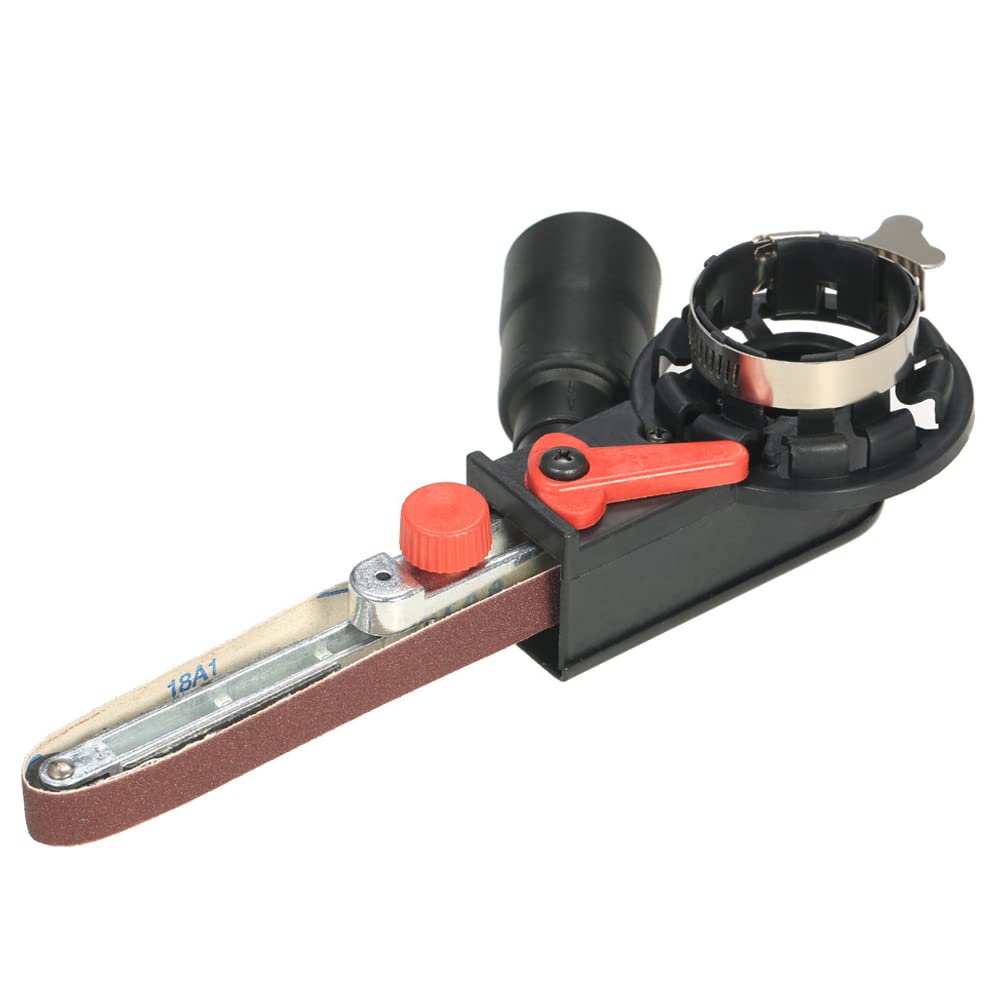 115mm & 125mm Sanding Belt Adapter for Angle Grinder - Mini DIY Belt Sander Kit with Bandfile - Perfect for Woodworking, Metal Polishing & DIY Home Projects