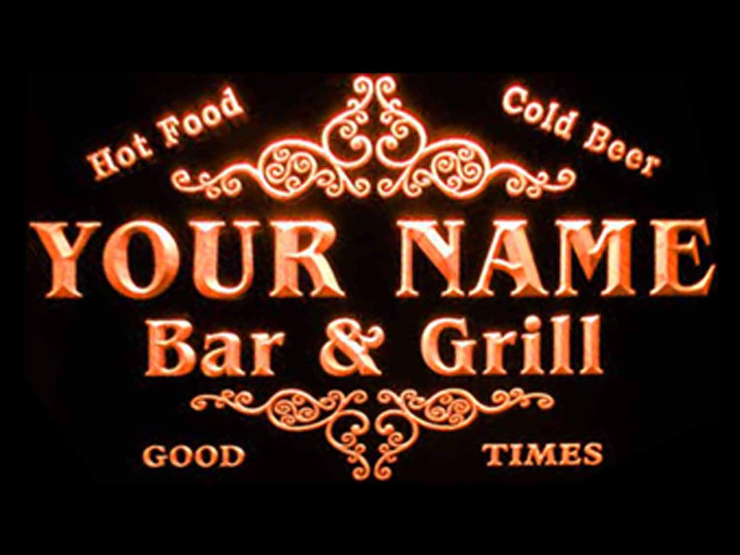 Custom Personalized Family Bar & Grill Beer Neon LED Sign for Home - Perfect for Man Cave, Basement, Pub & Game Room Decor