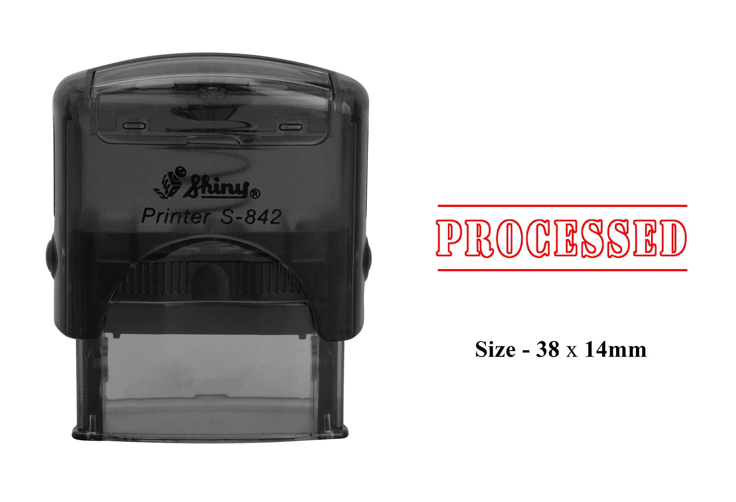 Self-Inking Rubber Stamp S-842 - High-Quality Office Stationery for Documents, Certificates & Paperwork | Perfect for Businesses, Schools & Home Offices