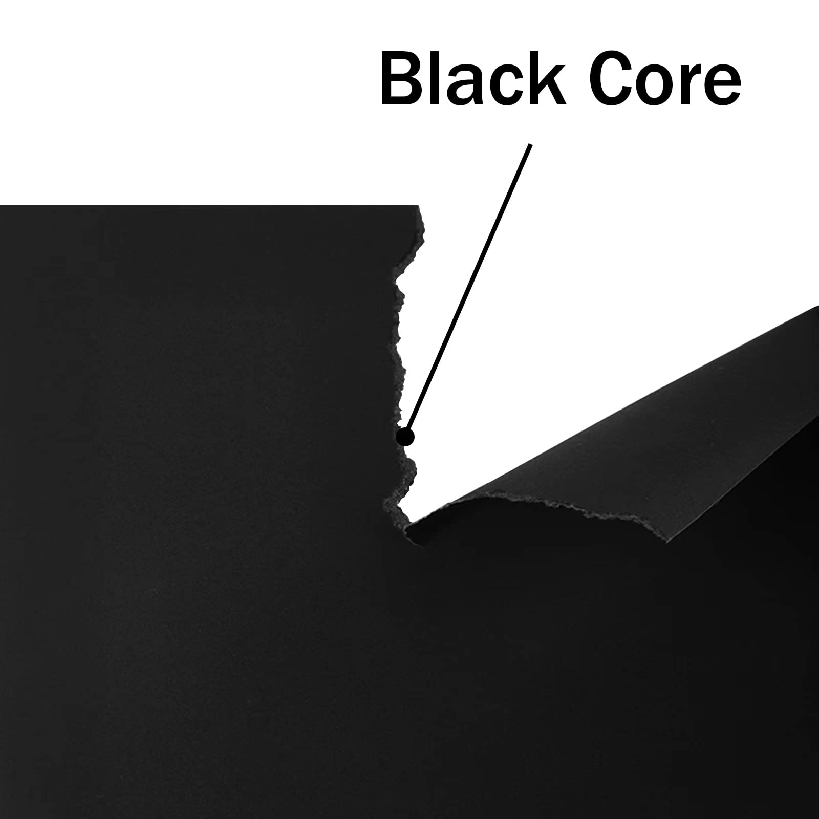 Premium 24-Pack Black Cardstock Paper 8.5