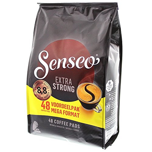 Senseo Extra Strong Coffee Pods, 48-Count - Bold & Rich Dark Roast Coffee Capsules for Senseo Machines - Perfect for Morning Boost or Office Use