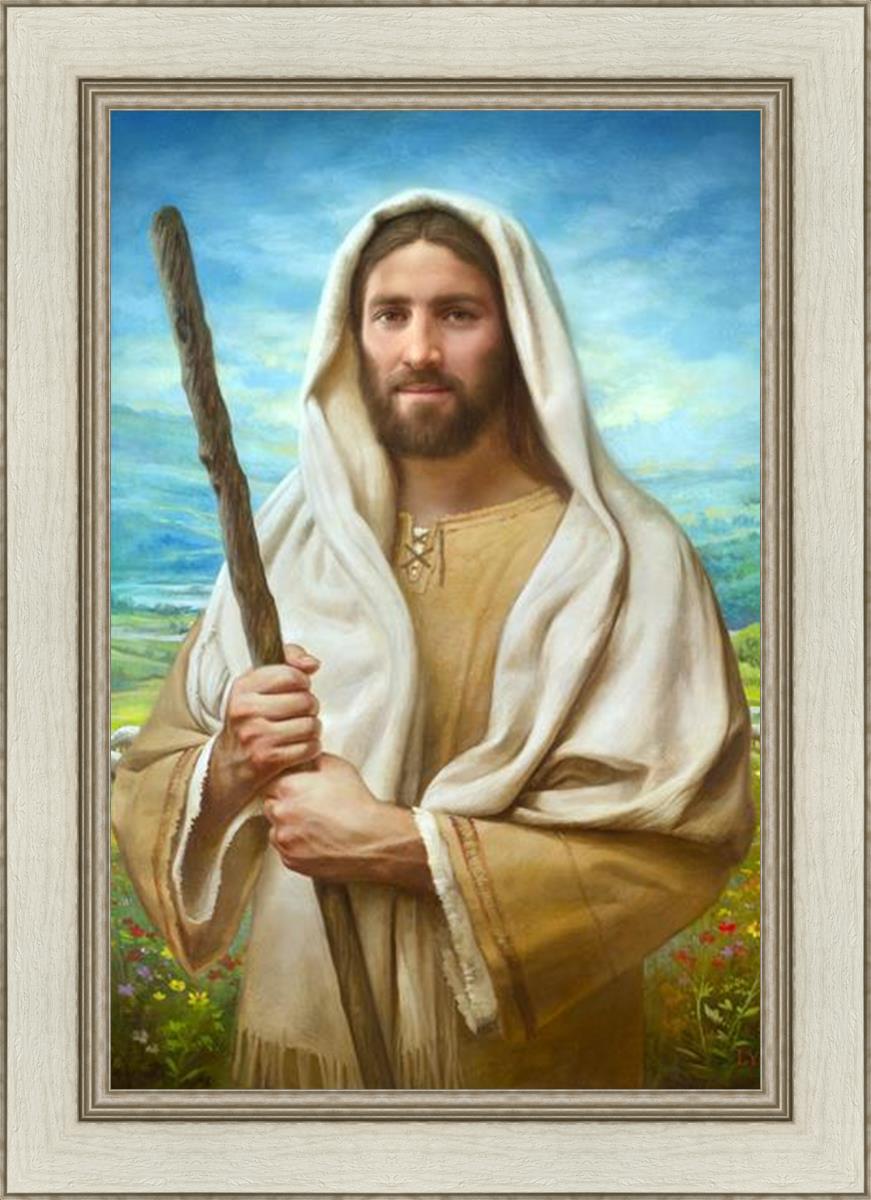 Feed My Sheep by Howard Lyon - Inspirational Christian Art Print for Home, Office & Church Decor - Perfect for Gifts & Spiritual Encouragement
