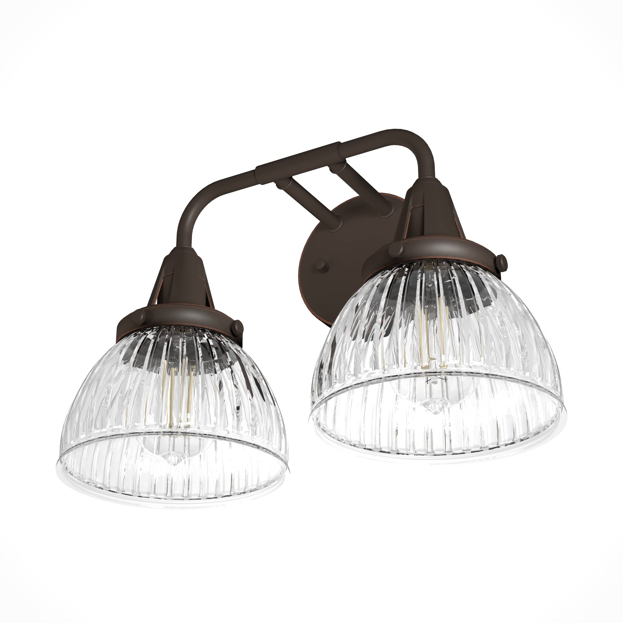 Hunter Fan Company 19256 Cypress Grove Vanity Light in Onyx Bengal - Elegant Bathroom Lighting Fixture for Modern Homes, Perfect for Vanity, Powder Room and Dressing Area