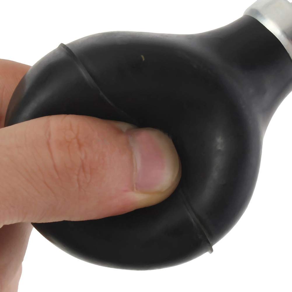 **Loud Bicycle Air Horn & Retro Bike Bell - Black Rubber Squeeze Alarm for Cycling Safety - Perfect for Urban Commuting & Mountain Biking**