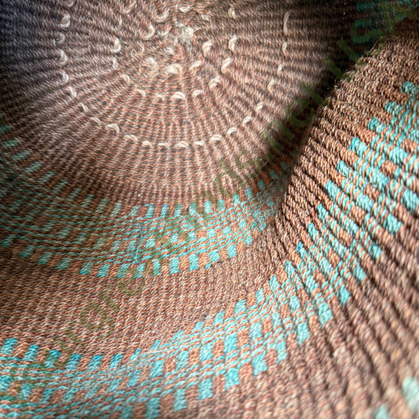 Vintage African Woven Sisal & Leather Market Tote Bag - Handmade Eco-Friendly Women's Purse for Shopping, Beach & Travel Accessories