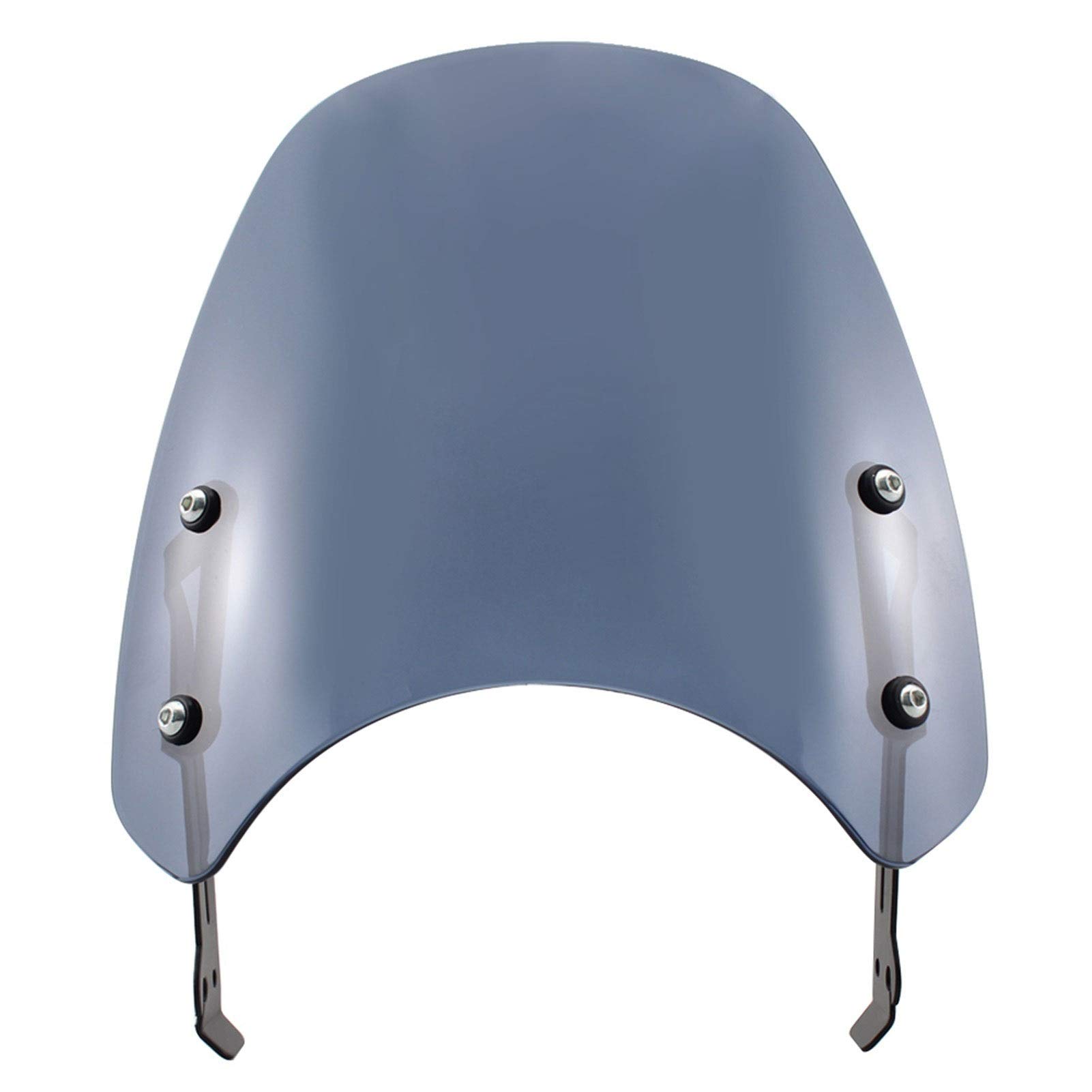Ducati Scrambler Windscreen (2015-2019) - Black/Clear Motorcycle Wind Deflector for Highway Riding