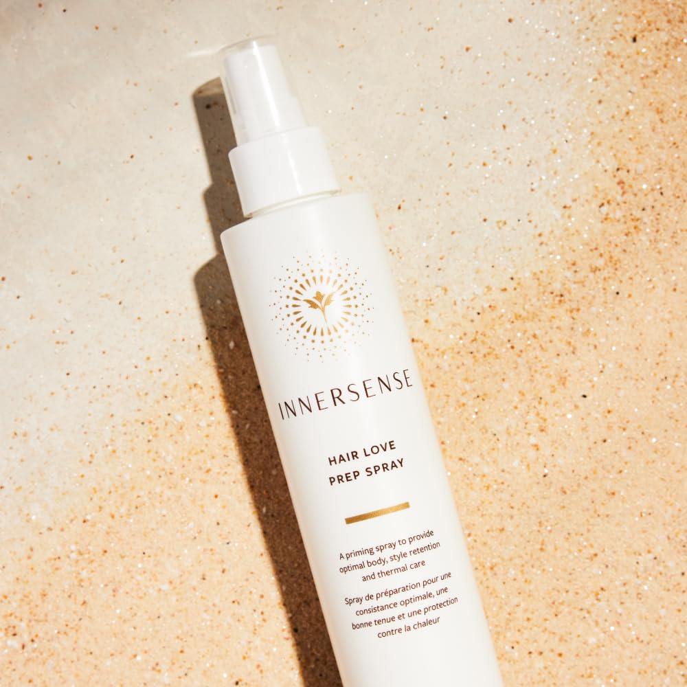 INNERSENSE Organic Beauty Hair Love Prep Spray - Hydrating Leave-In Conditioner for All Hair Types | Detangle & Style with Natural Ingredients | Perfect for Daily Use & Salon Styling