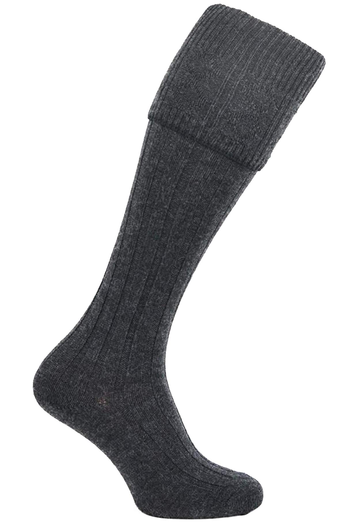 Premium Scottish Men's Wool Blend Blue Kilt Socks - Traditional Tartan Hose for Highland Dress, Formal Events & Celtic Celebrations