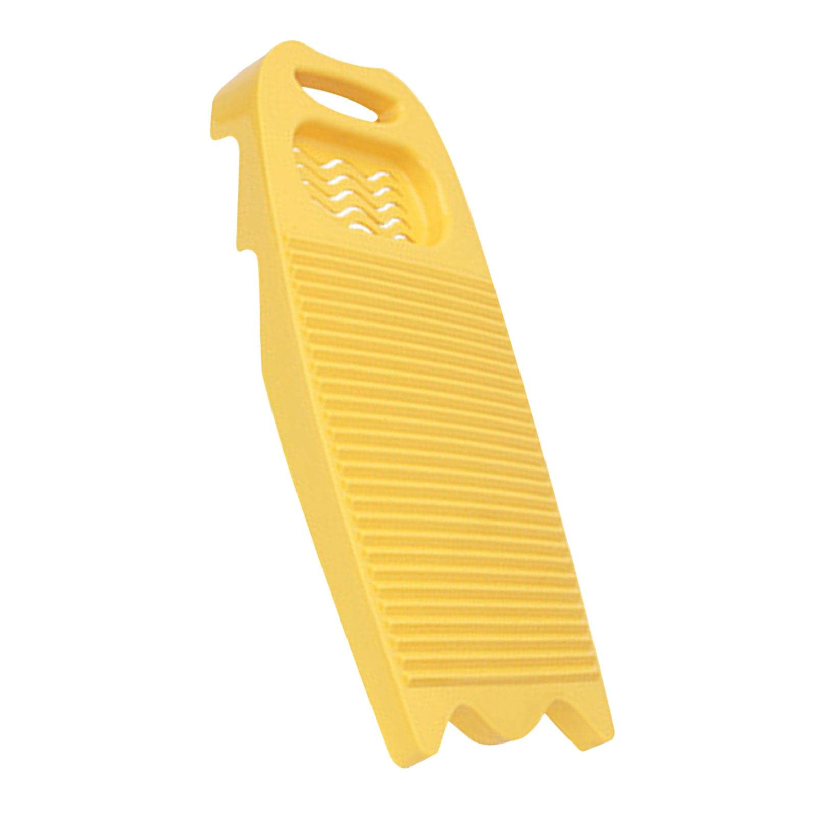 Plastic Washboard Laundry Board - Heavy Duty Hand Washing Tool for Clothes & Delicates | Manual Laundry Cleaning Board for Home, Camping & Emergency Use (Yellow)