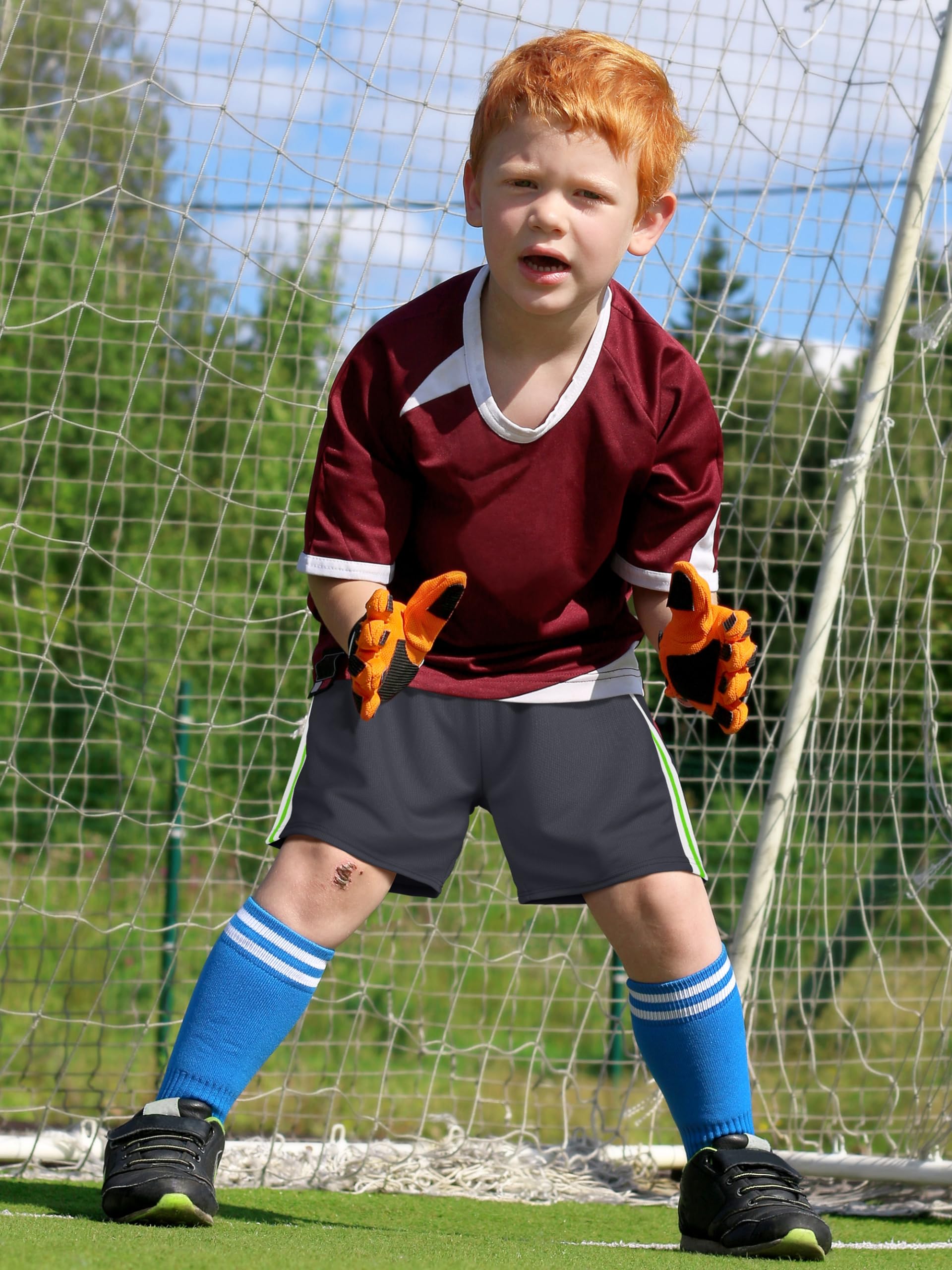 6 Pack Boys' Athletic Shorts - Quick Dry Mesh Basketball Soccer Gym Shorts for Toddlers & Kids - Perfect for Summer Sports, Playground & Outdoor Activities