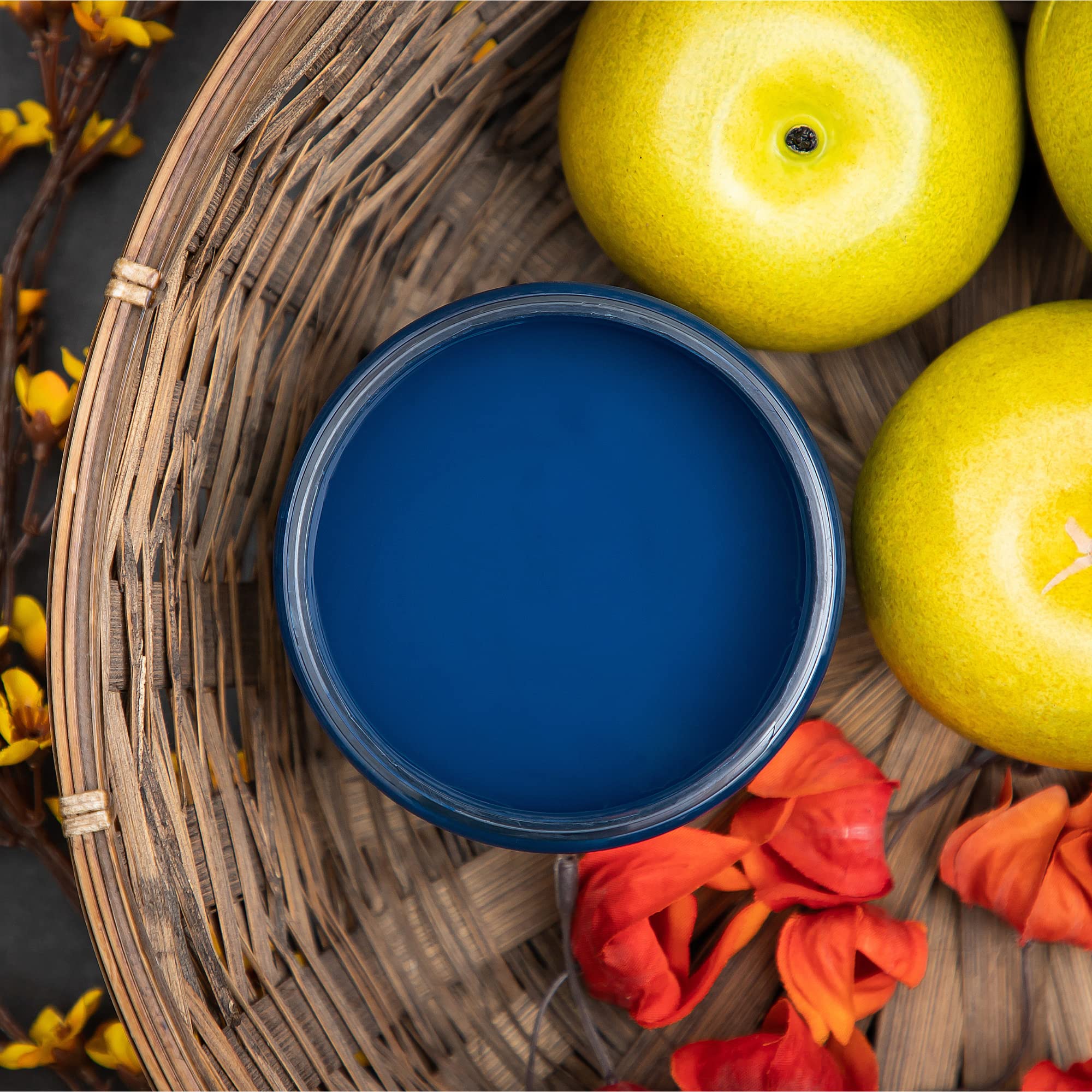 Dixie Belle Chalk Finish Furniture Paint - Bunker Hill (8oz) | Matte Indigo Blue Mineral Paint for DIY Furniture Makeover | Perfect for Cabinets, Tables, Chairs & Home Decor Projects