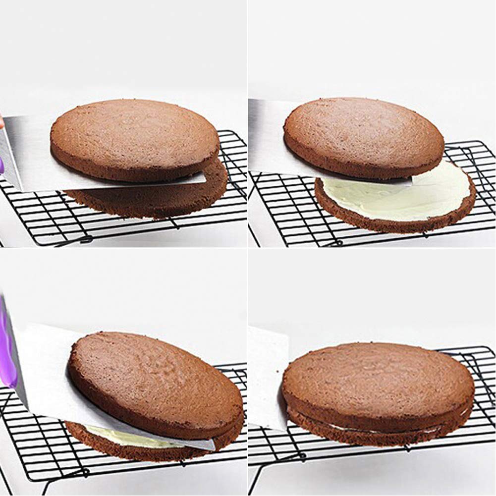 Stainless Steel Cake Transfer Tool & Pizza Shovel - Dough Cutter, Pastry Lifter for Baking Pies, Bread, Cakes | Perfect for Home Bakers & Professional Kitchens