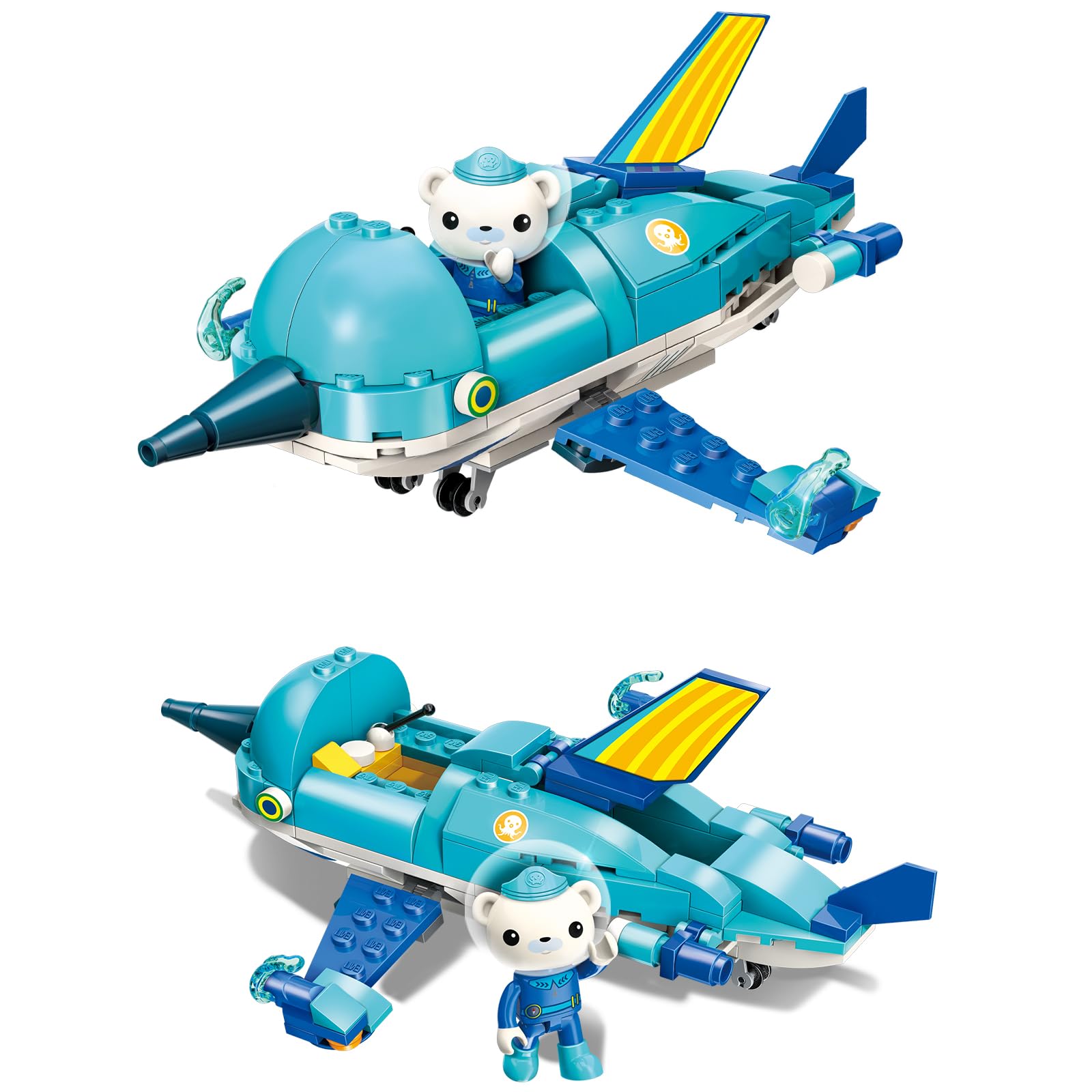 Little Froggy Octonauts GUP-R Vehicle & Figure Building Block Set - 116PCS Creative Construction Toy Compatible with Lego Bricks | STEM Educational Gift for Boys & Girls Ages 6+ | Perfect for Birthday Presents, Classroom Activities & Imaginative Play