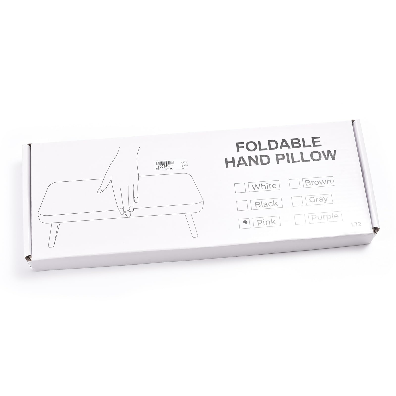 Foldable Plastic Nail Hand Rest Pillow for Manicure & Nail Art - Ergonomic Nail Tech Accessory for Home & Salon Use (Brown) - Perfect for Gel Polish, Acrylics & Nail Extensions