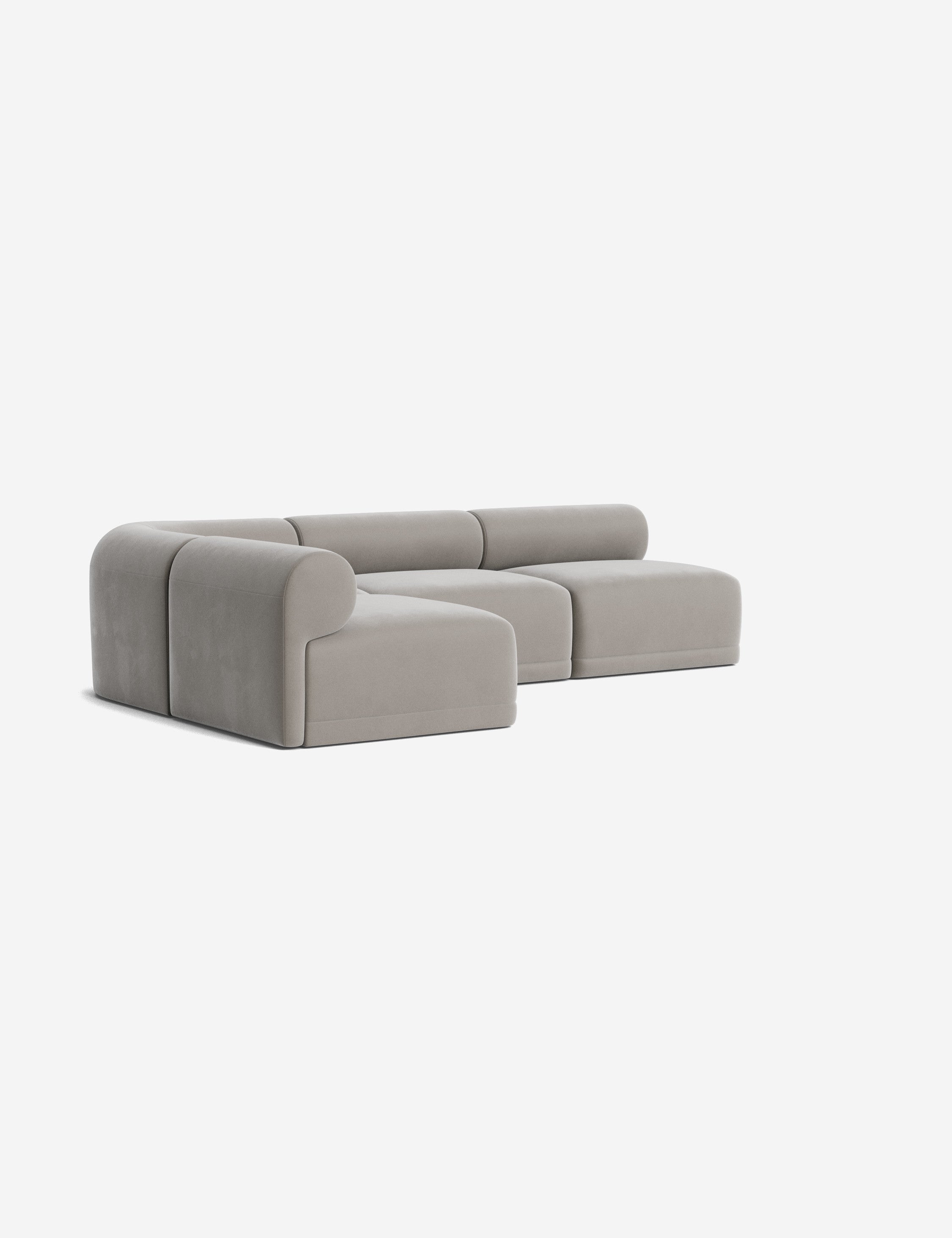 Modern Carson Sectional Sofa - Comfortable L-Shaped Couch for Living Room, Family Room & Home Theater - Soft Fabric Upholstery with Reversible Chaise