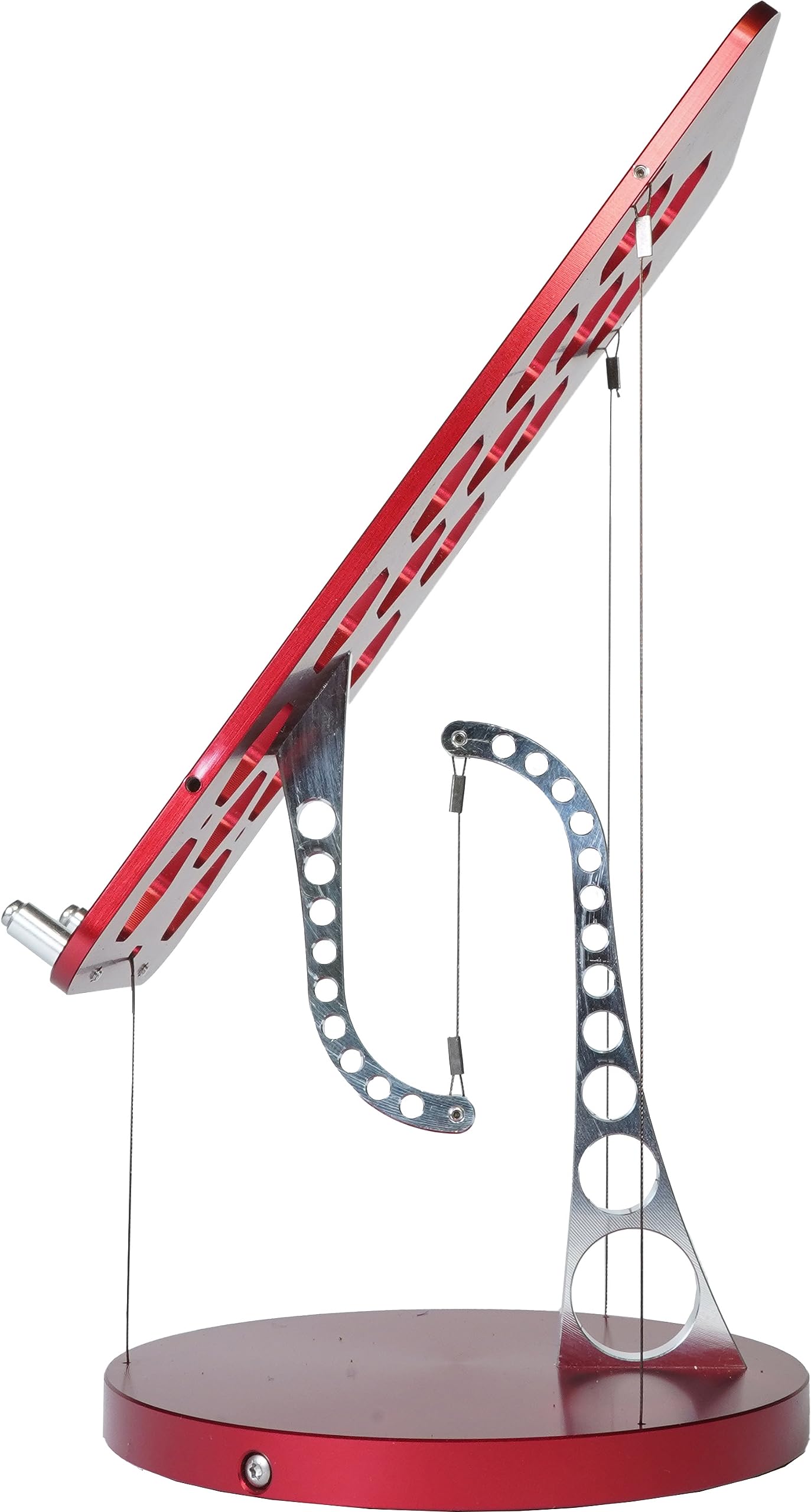 Kontax Tensegrity Floating Table Phone Stand - Red | Modern Smartphone Holder for Desk, Office, Home & Travel | Perfect for Watching Videos, Video Calls & Hands-Free Use