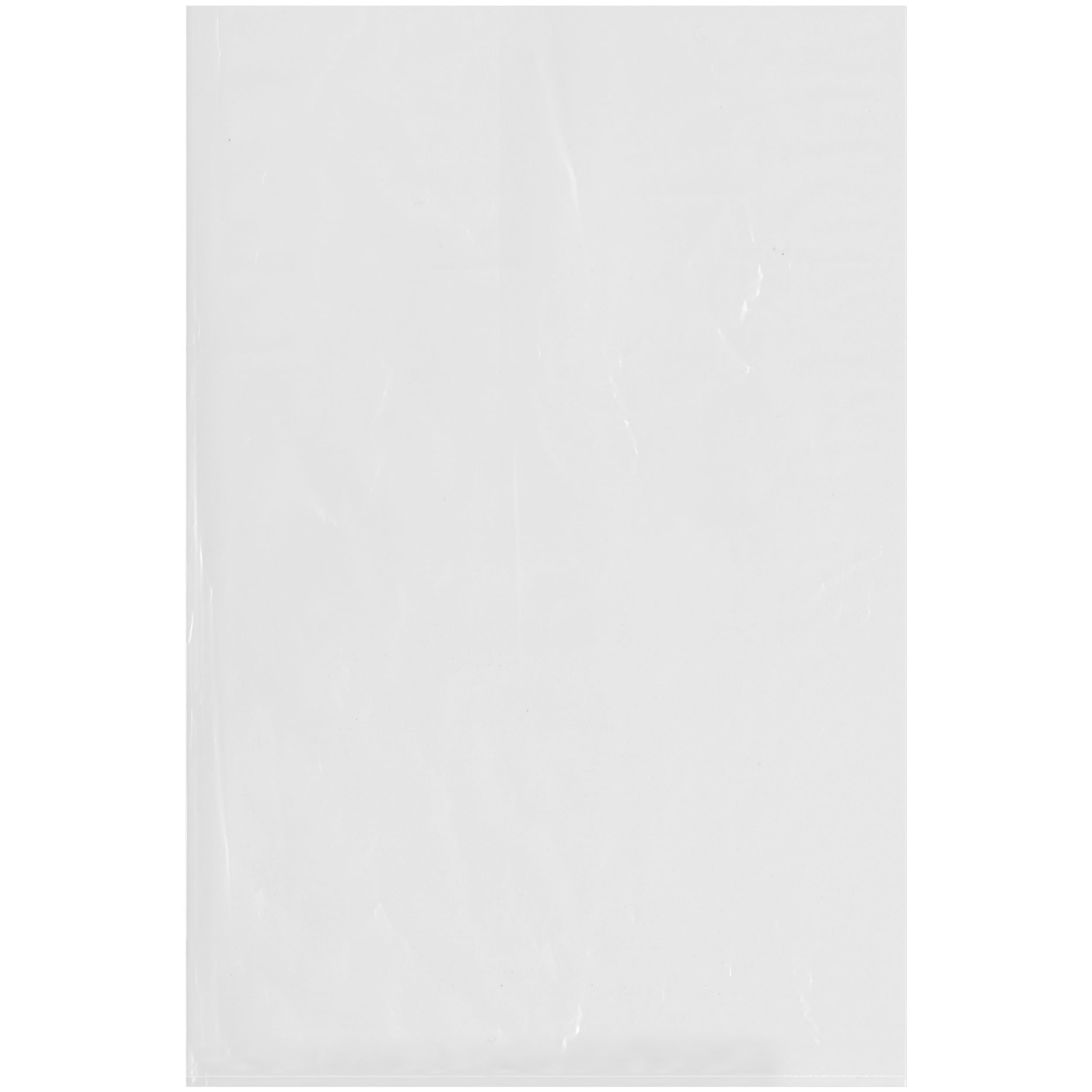 200 Pack 16x24 Inch 2 Mil Clear Plastic Poly Bags for Storage & Shipping