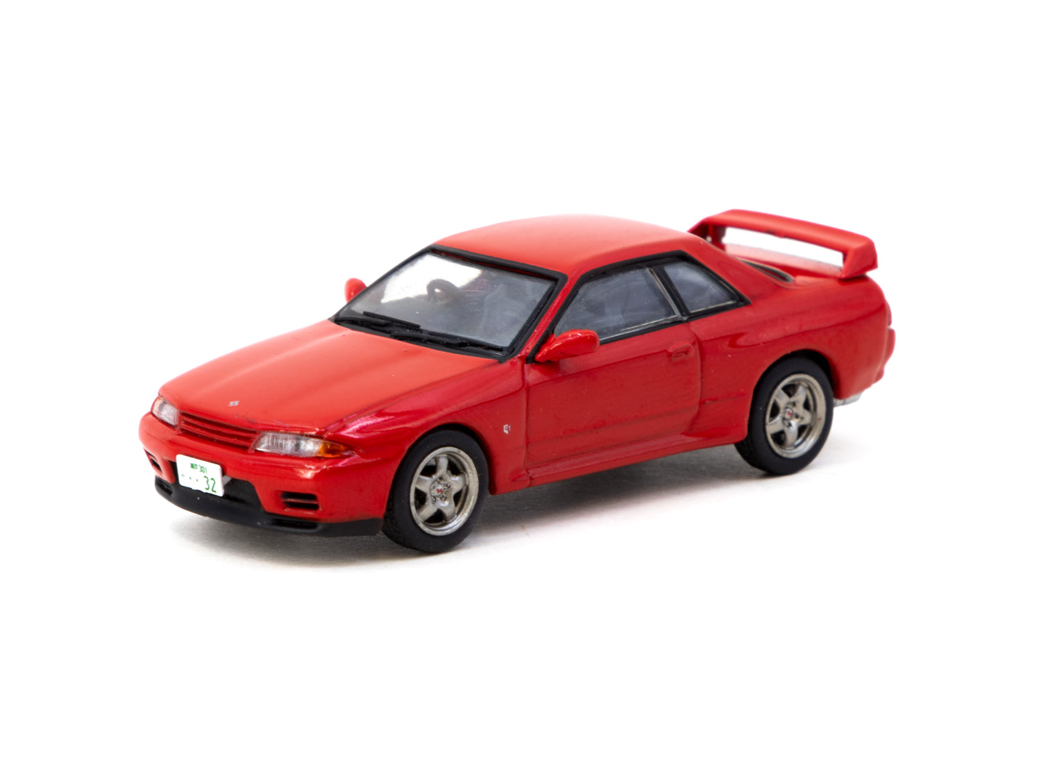 J Collection 1/64 Scale Diecast Nissan Skyline GT-R (BNR32) Model Car - Red - Perfect for Collectors, Display & Racing Enthusiasts