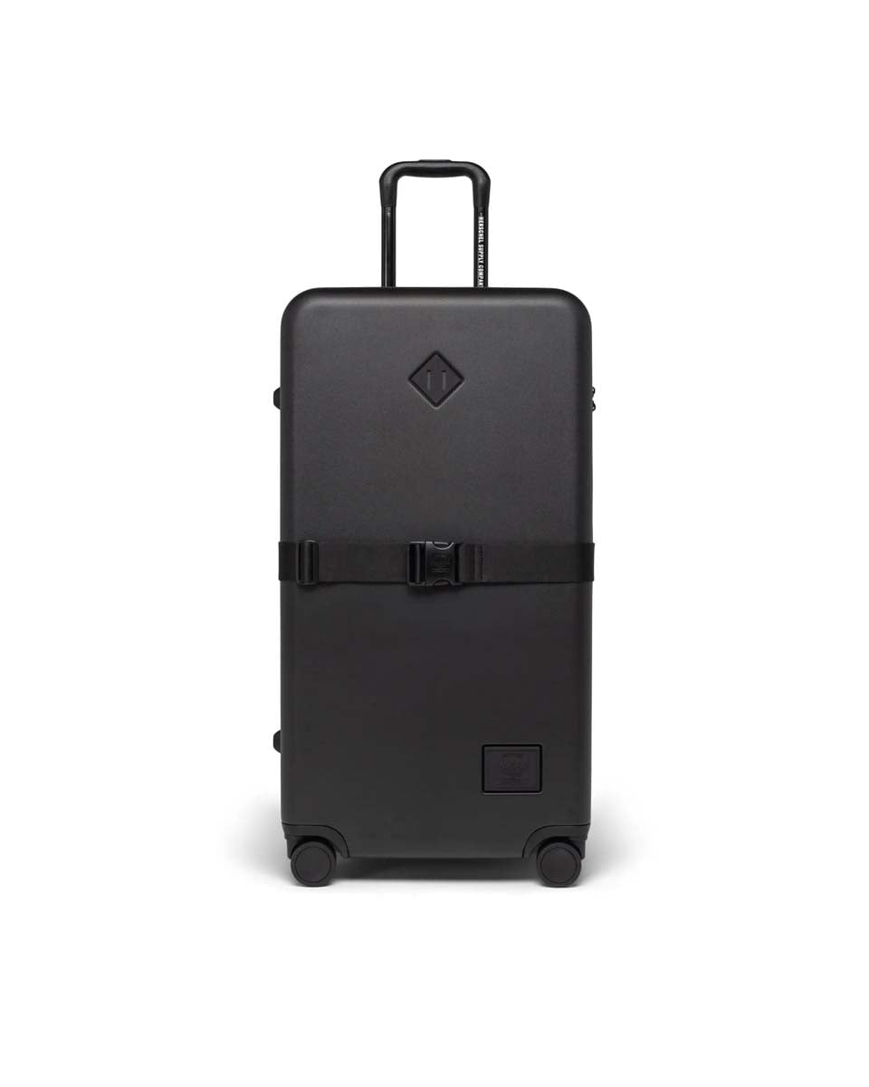 Herschel Heritage Hardshell Expandable Large Luggage - Black | Durable Carry-On Suitcase for Travel & Business Trips