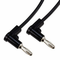 Fluke Pomona 2864 24 Banana Plug Patch Cord - Black & Red Test Leads for Electronics (Item# 1926421, 1926439) - Perfect for Lab Equipment, Electrical Testing & DIY Projects