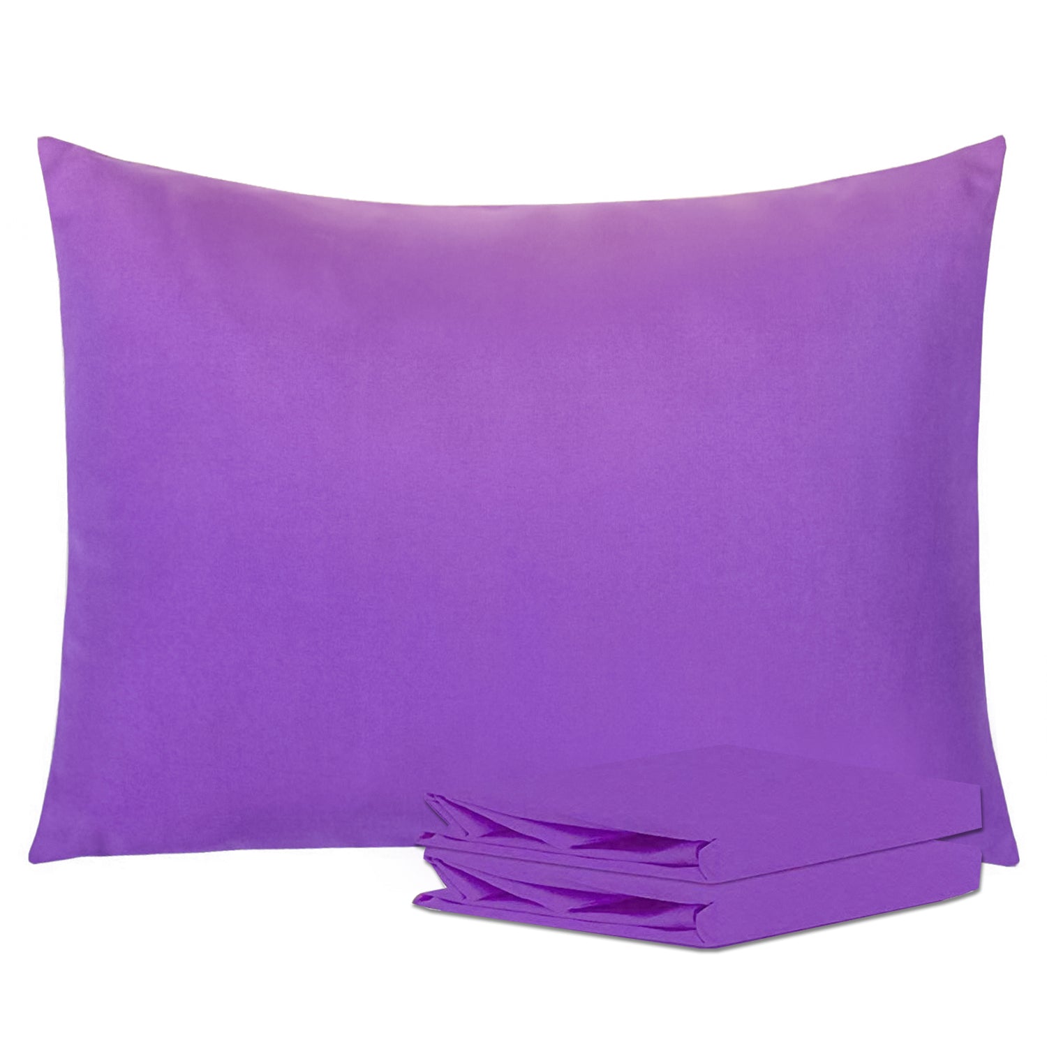 2 Pack Standard Pillowcases - Soft Brushed Microfiber, Wrinkle & Fade Resistant, Breathable & Hypoallergenic | NTBAY® for Bedroom, Hotel, Travel & Home Decor