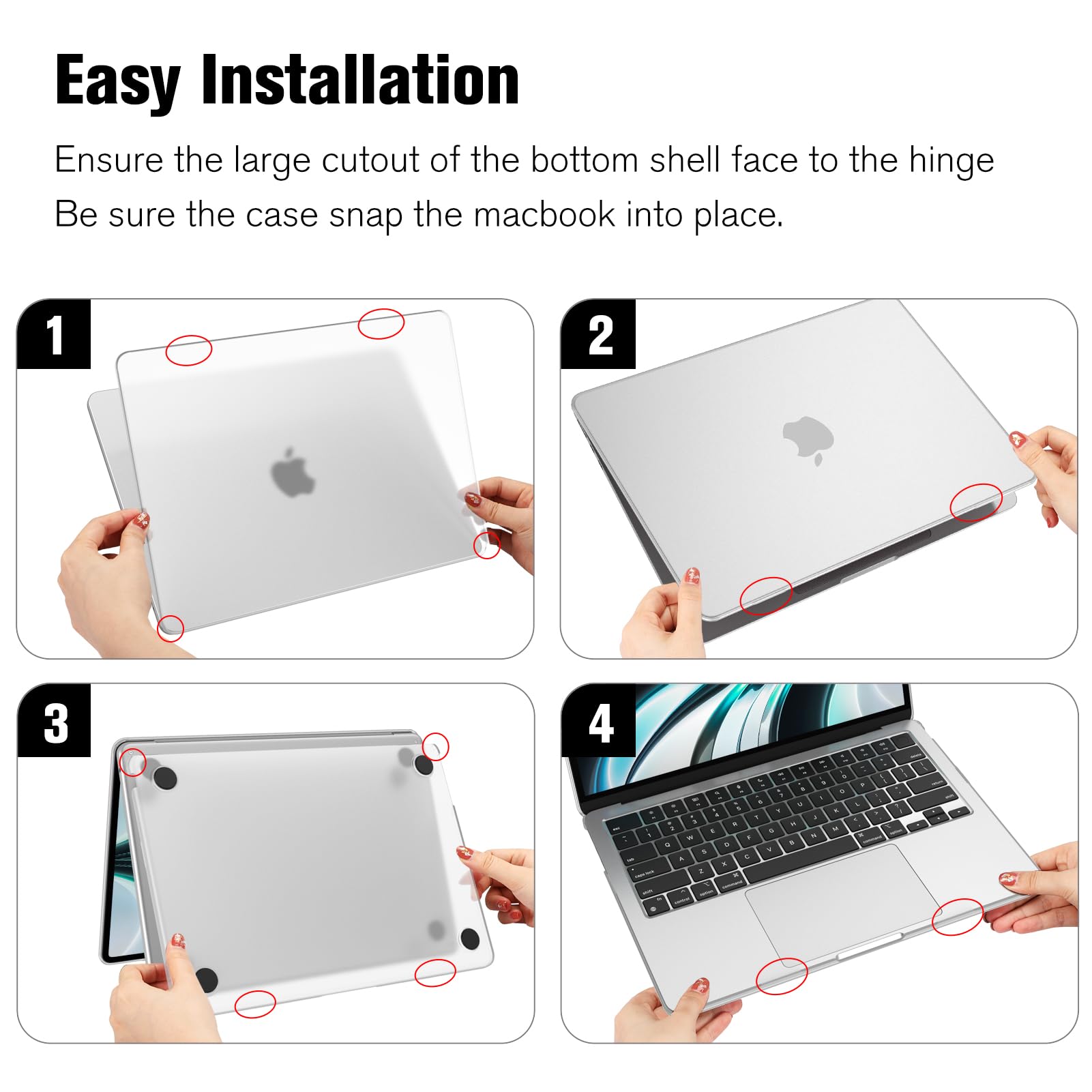 Fintie Protective Hard Shell Case for MacBook Air 13.6