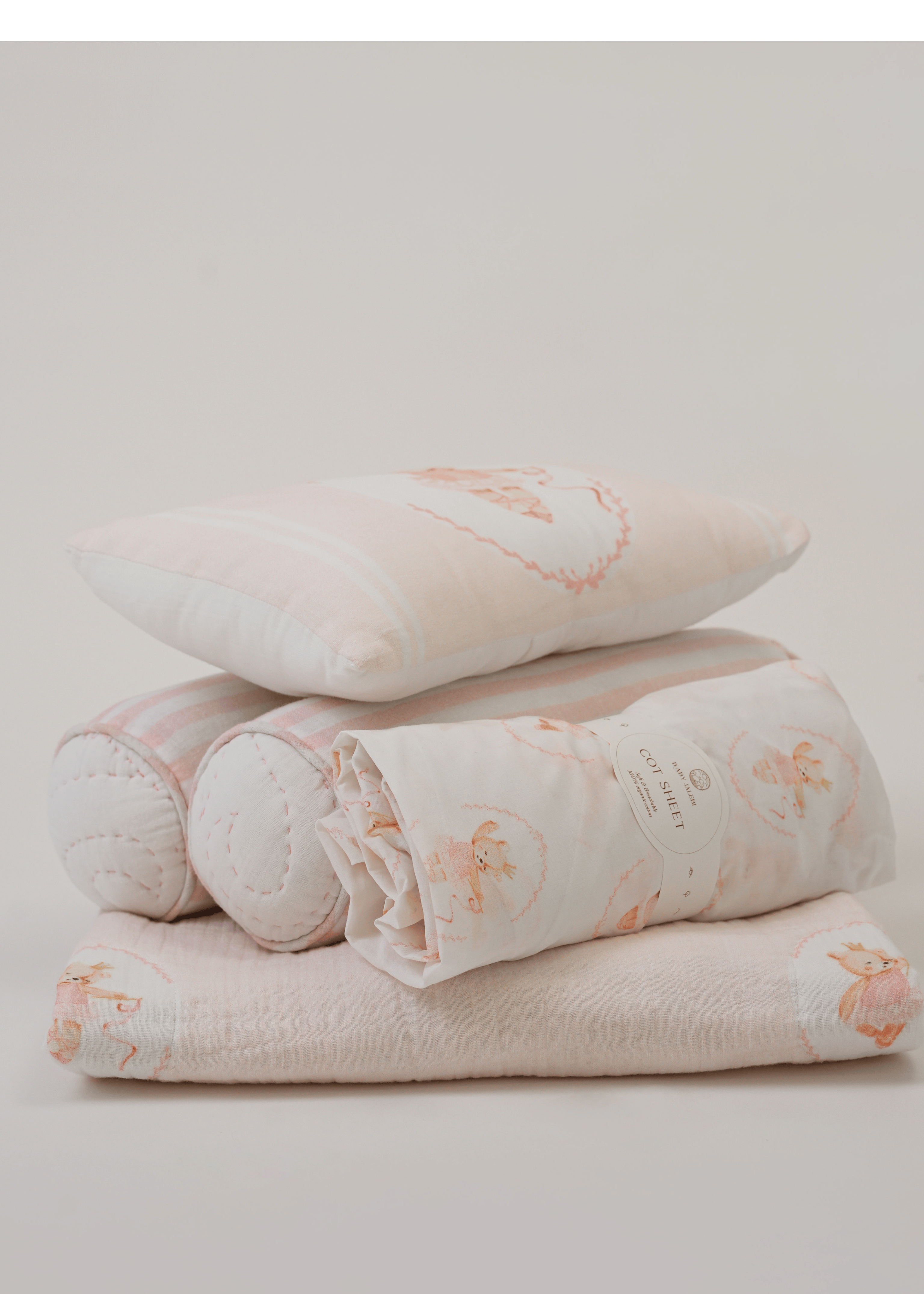 Prima Ballerina Bear Complete Cot Bedding Set with Bumper - Soft Nursery Crib Bedding for Baby Girls | Perfect for Nurseries, Baby Showers & Newborn Gifts