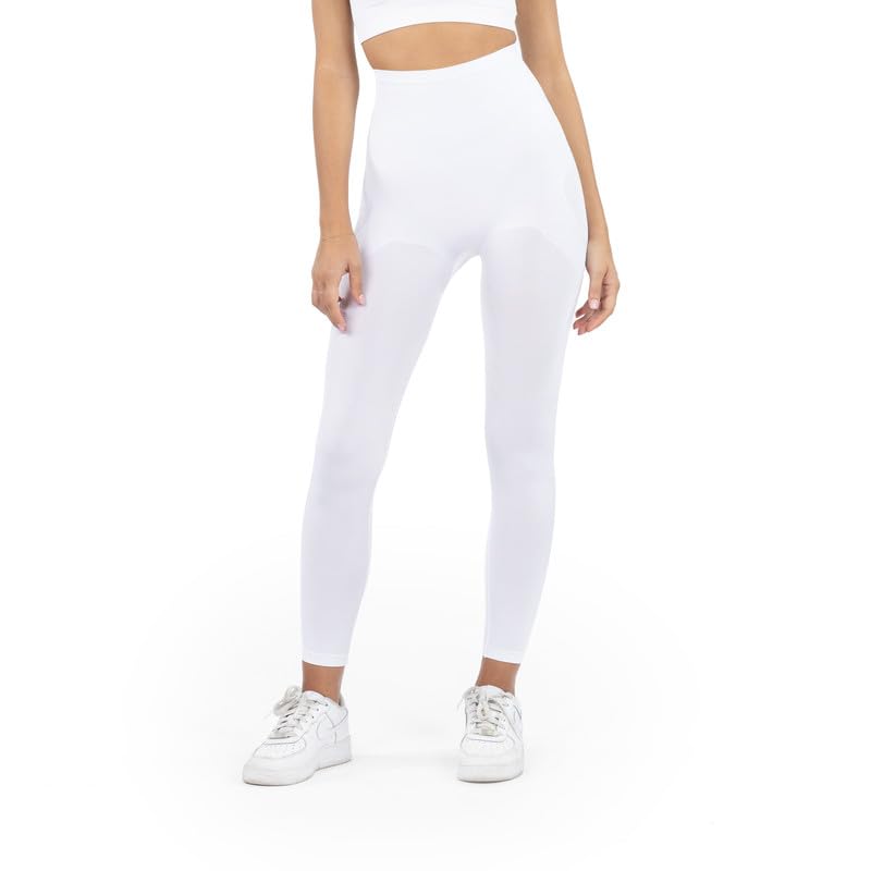 SENSI' High Waist Firm Control Leggings for Women - Shapewear Tummy Control Yoga Pants, Made in Italy with Premium Microfiber - Perfect for Workout, Yoga & Everyday Wear