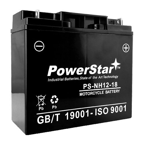PowerStar UPG 51913 Sealed AGM Power Sport Battery - High Performance for ATV, Motorcycle & Powersports - Ideal for Off-Road Adventures & Extreme Weather Conditions