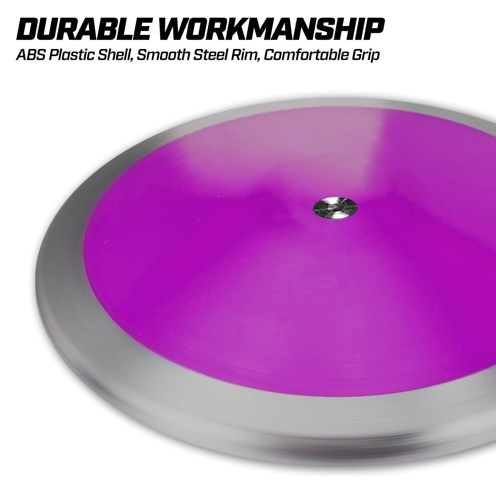 Official Track & Field Discus for High School & College Throwers - High Spin & Low Spin Competition Discus (1.0KG/1.6KG/2.0KG) - Perfect for Outdoor Practice, Training & Track Meets