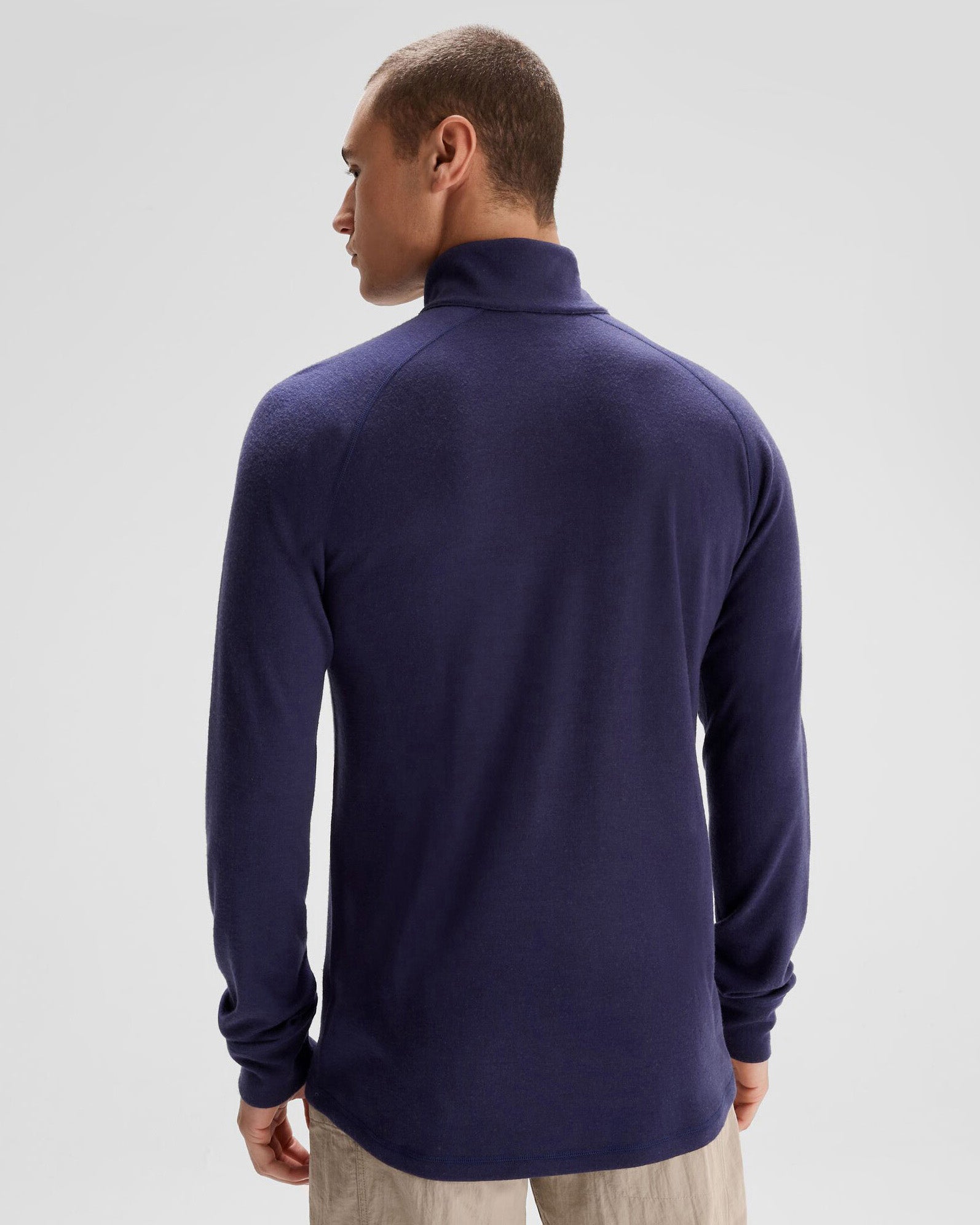 Men's K Merino 250 Quarter Zip Long Sleeve Baselayer - Dark Horizon - Warm & Breathable Thermal Shirt for Hiking, Skiing & Outdoor Activities
