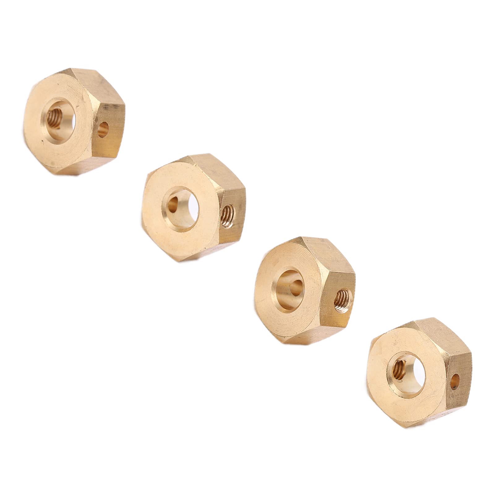 Shanrya RC Hex Hub Extension - Heavy Duty Brass Gravity Decrease Wheel Adapter for Axial RC Cars | Durable & Easy Installation | Off-Road Racing & Crawler Performance Upgrade