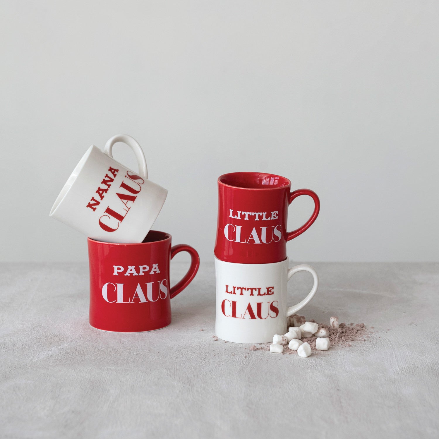 Premium 16oz Stoneware Coffee Mug - Claus Collection | Durable & Stylish Ceramic Cup for Hot & Cold Beverages | Perfect for Home, Office, or Gifts