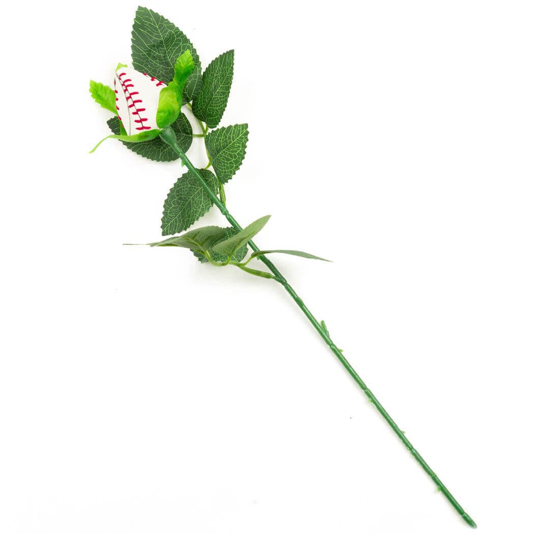 ChalkTalkSPORTS Baseball Rose Bouquet - 12 Real Leather Roses | Handmade Baseball Leather Flower Arrangement | Perfect Gift for Baseball Fans, Valentine's Day & Home Decor